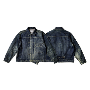 现货授权TOLQ Trompe loeil Denim Jacket 做旧水洗牛仔外套25FW