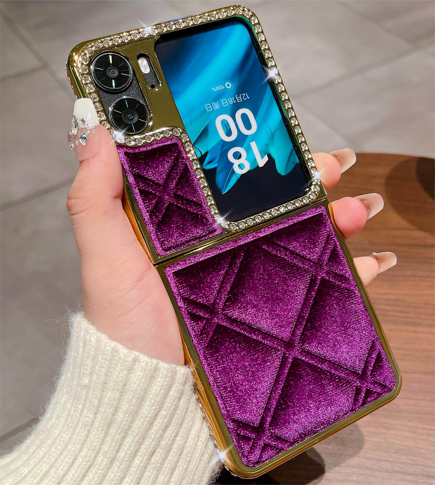 OPPOn3flip毛绒电镀闪钻超值女