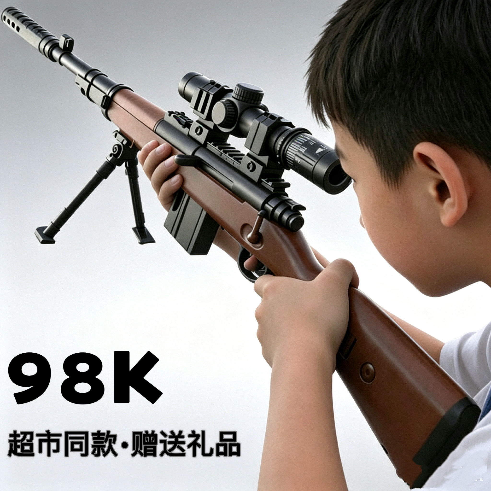 儿童软弹枪玩具枪大号狙击手抢AWM机关步枪98K突击枪男孩生日礼物