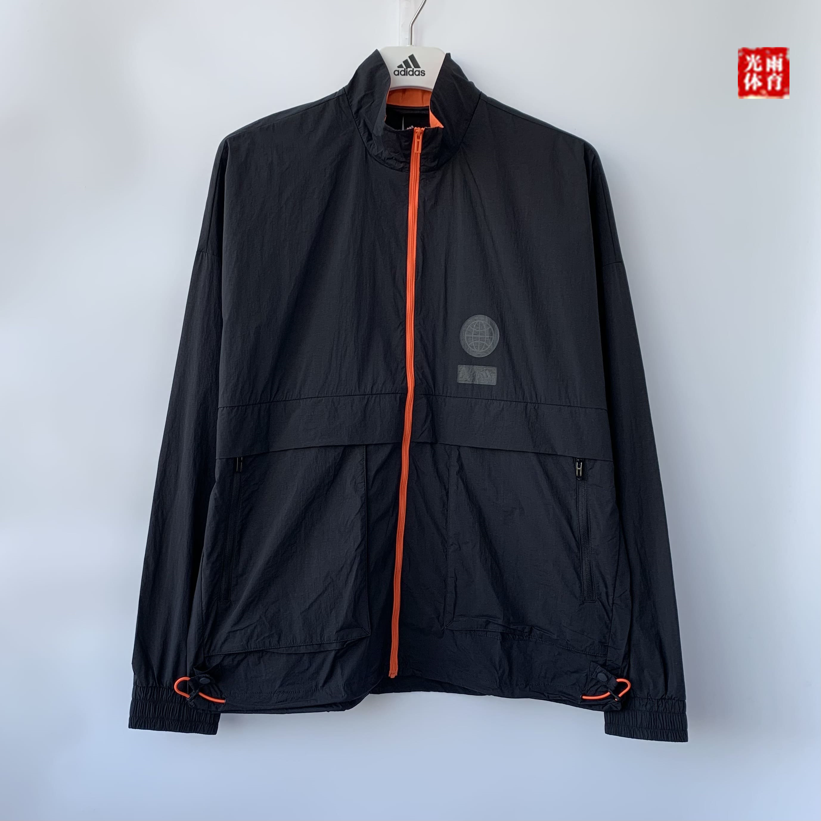 阿迪达斯男子立领训练运动夹克