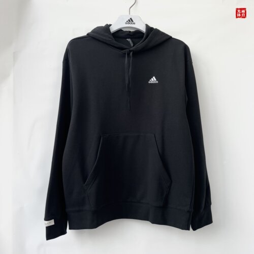 光雨体育--阿迪达斯 男子 经典纯色 连帽针织休闲运动卫衣IV7600