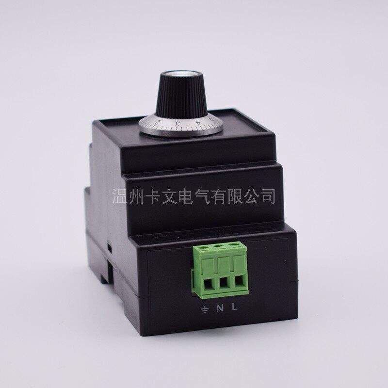 新品din35导轨式旋钮刻度多圈电位器 电机转速电阻开关机柜调速控