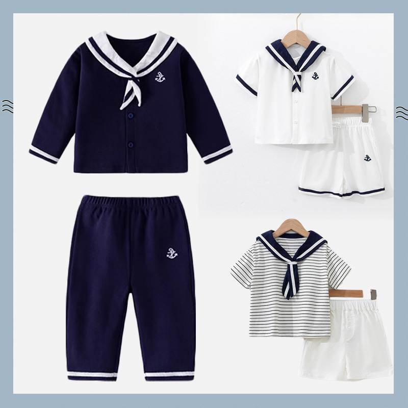 男孩海军制服儿童秋装幼儿园班服园服校服宝宝演出服套装水手服装