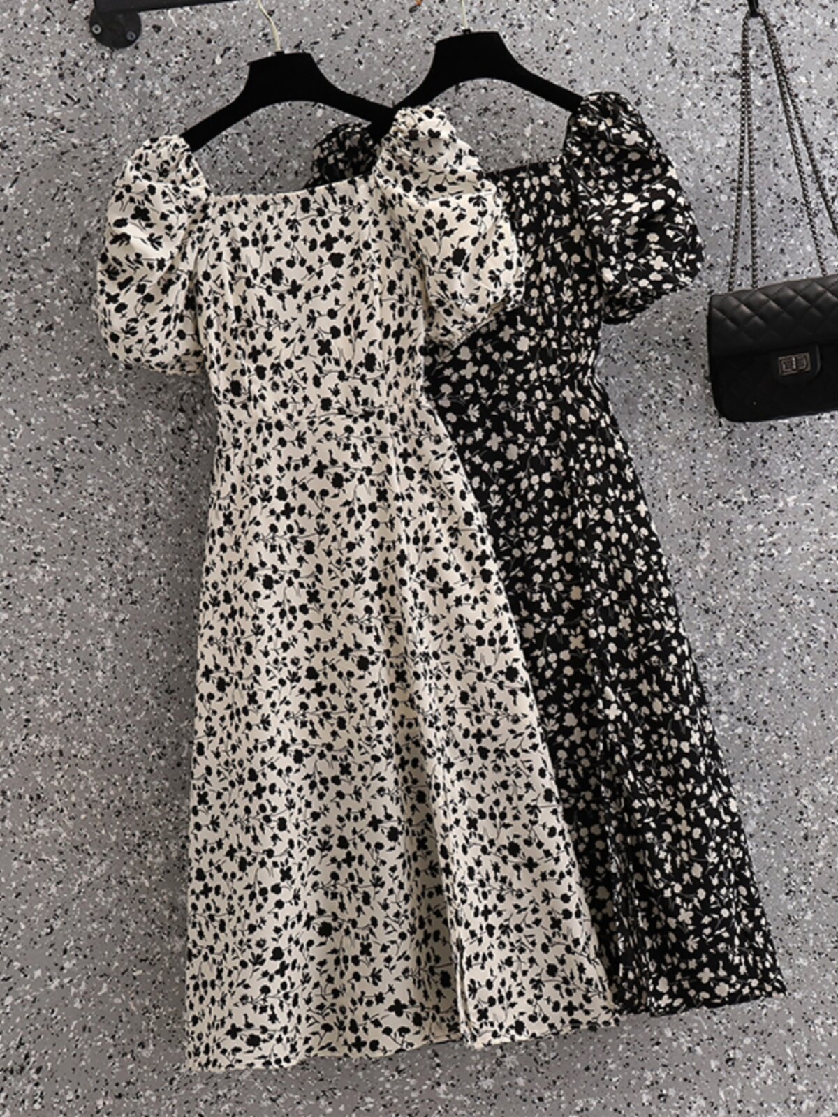 수유원피스 여름 반팔 외출 중간길이 꽃무늬 패셔너블 슬림 플러스 사이즈 핫맘 산후 수유 롱원피스 트렌디