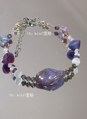 雅风｜原创小众设计ins复古新中式气质高级捷克珠串珠手链孤品