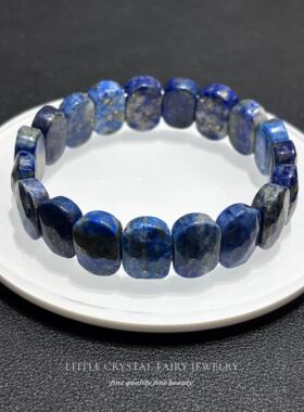 天然蓝色青金石手牌排手链可diy原创水晶文玩礼物女生文艺饰品