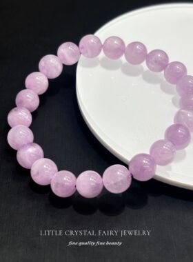 天然紫锂辉水晶手串手链diy原创学生文艺礼物女生春夏流行饰品