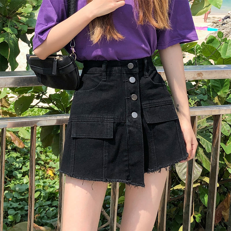 Paige Jeans skirt Thin section 2021 new pattern Easy Show thin Broad leg shorts ins Black skirtsin the Women's clothing/Boutique , Skirts  category - from Buy2taobao.com to provide professional Taobao agent buy service