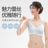 犬印孕妇宝妈时尚 舒适聚拢防下垂内衣喂奶胸罩 蕾丝哺乳文胸春秋款