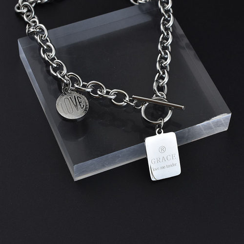 无性别中性风嘻哈项链百搭锁骨链