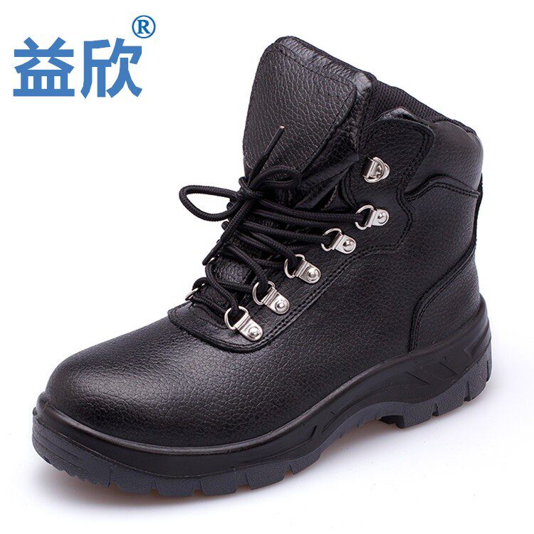 GENUINE YIXIN LABOR PROTECTION SHOES FOR MEN BREATHABLE ANTI-SMASHING WIDENED STEEL TOE LIGHTWEIGHT SAFE AND WEAR-RESISTANT HIGH-TOP WELDER WORK SHOES