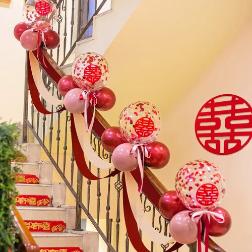 婚房布置套装结婚楼梯扶手