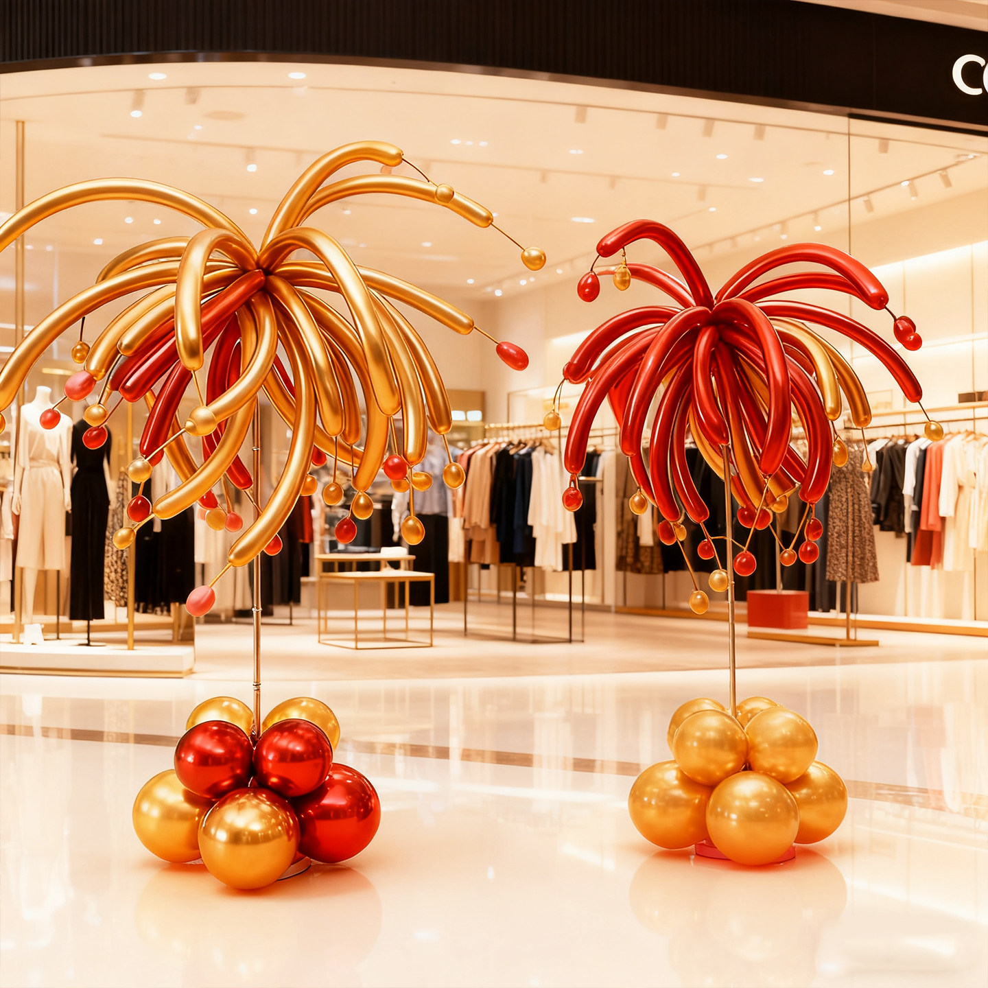 2026新年烟花气球立柱场景装饰学校班级教室商场店铺活动氛围布置,节庆用品/礼品,气球,淘宝优惠券,粉丝福利购,淘宝优惠卷