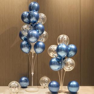 开业地飘桌飘爱心摆件生日派对场景布置立柱订结婚落地气球树装饰