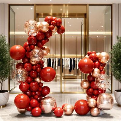 商场开业气球氛围装饰拱门布置