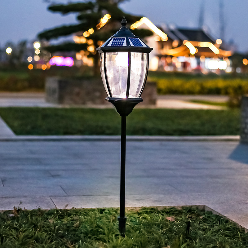 庭院草坪灯地插式户外防水欧式落地花园别墅室外公园太阳能led灯