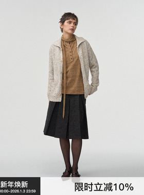 【肌理彩纱】BiLLconch立体彩纱纹理感毛衣两穿休闲外套上衣秋冬