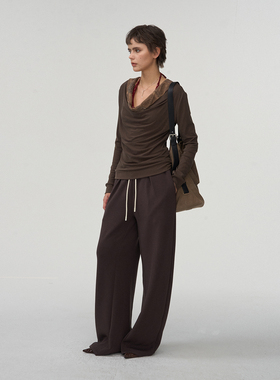 【重工荡领】BiLLconch莫代尔棉混纺复古t恤重工刺绣设计拼接长袖