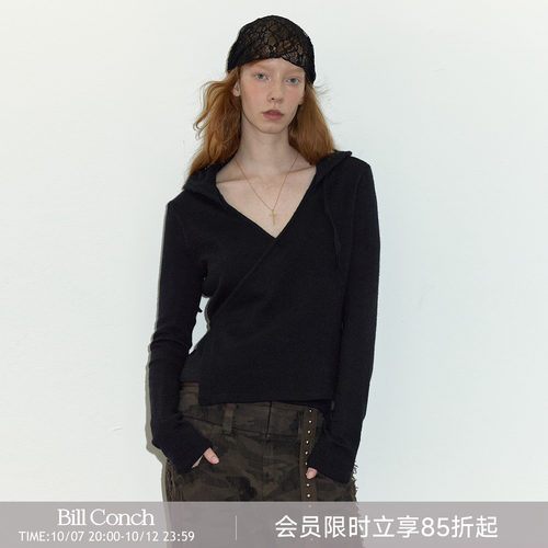 右衽绑带针织衫Berlinconch
