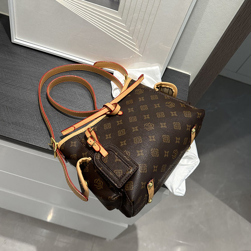 退货无忧秋冬小众老花托特包