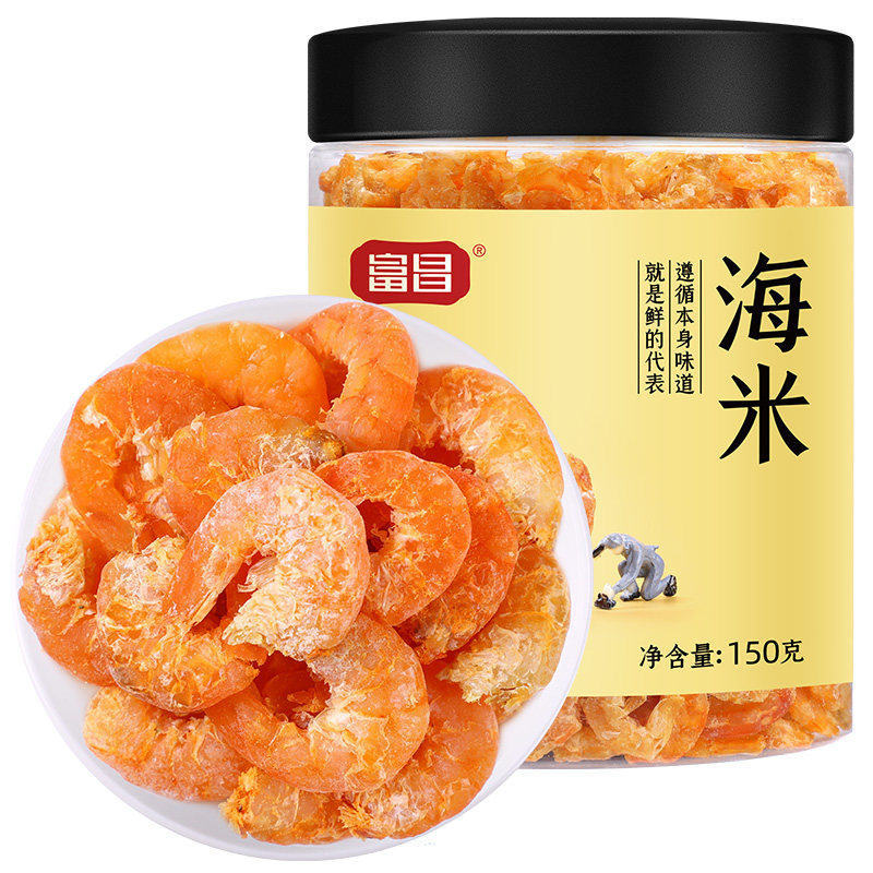 富昌金钩海米150g瓶装福建图片