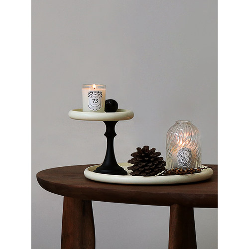 香薰托盘置物架化妆品钥匙收纳盘