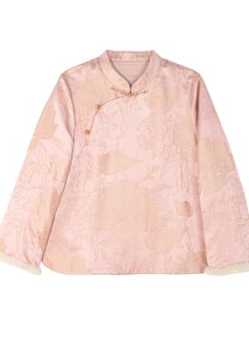 【苍烟】新中式粉色气质百搭上衣G518150