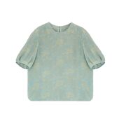 国风夏季 桑蚕丝气质圆领套头中袖 新中式 外套女B517033 辰逸