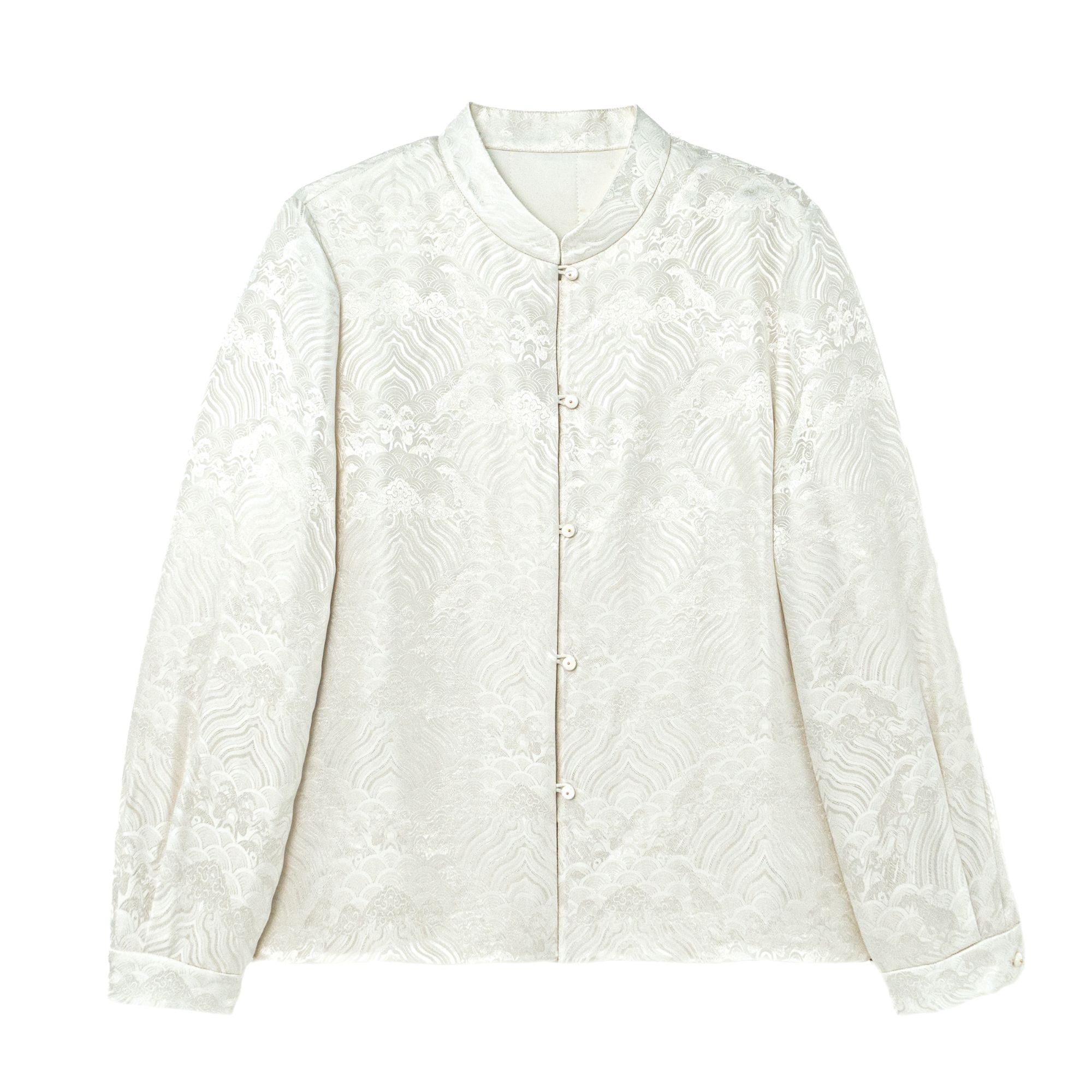 【素心】新中式桑蚕丝加棉立领上衣时尚中国风复古外套女装F25351