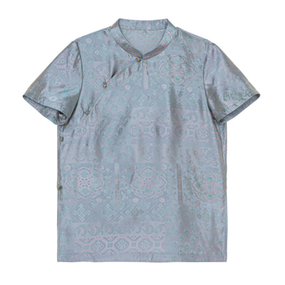 【云妍 】新中式桑蚕丝宋锦流光绸上衣时尚中国风气质女装C515120