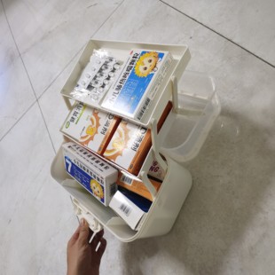 药箱家庭装家用医药箱药盒收纳箱药品药物大容量收纳盒多层医疗箱