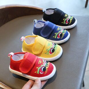 儿童虎头鞋唐装女童男宝宝手工布鞋婴儿周岁老虎鞋拜年鞋新年鞋子