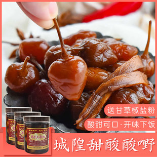 玉林城隍酸料广西七彩泡椒 发记 酱香五彩椒480g*3瓶酱泡圆灯笼椒