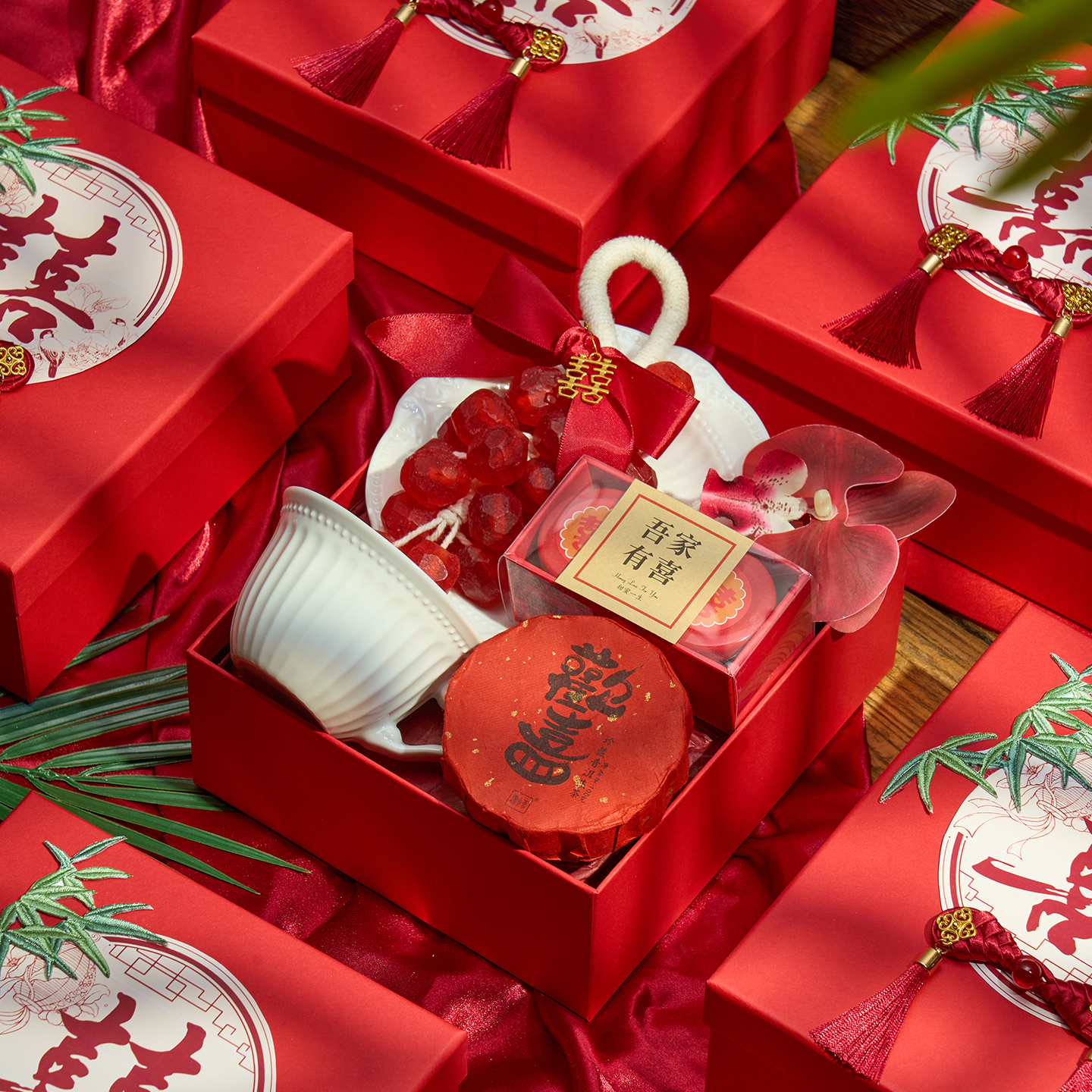 伴手礼女伴娘喜礼盒子送宾客