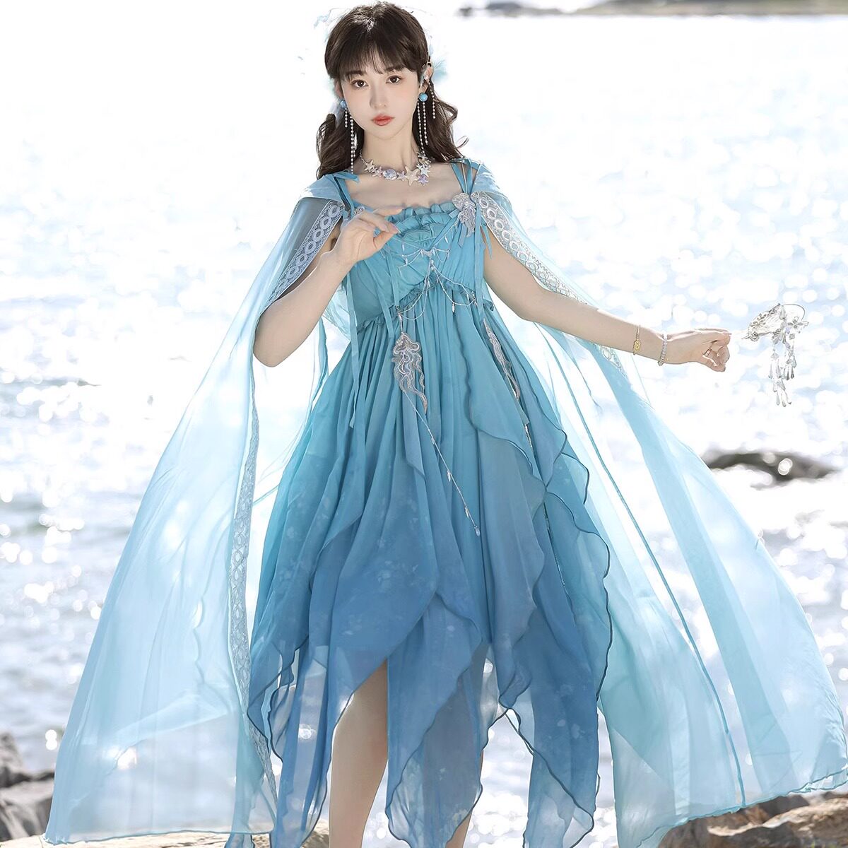 海灵原创改良汉服女新中式连衣