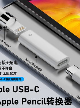 适用苹果笔一代apple pencil磁吸笔帽充电线蓝牙连接iPad10转接头