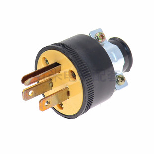 美式 配式 对接电源插头插座 15P可拆装 15A防爆抗摔美标插头5