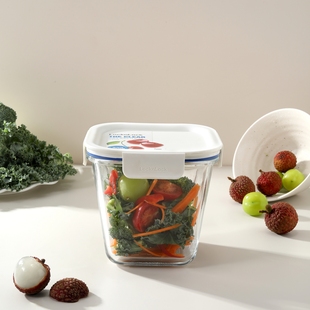 汤碗家用微波炉950ml 耐热玻璃保鲜盒饭盒装 乐扣乐扣LOCK新款 高款