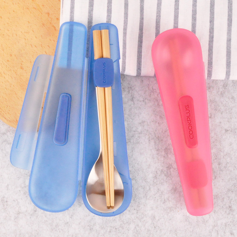 乐扣不锈钢筷子勺子套装餐具