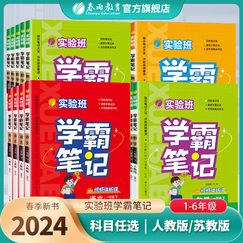 2024实验班学霸笔记小学任选