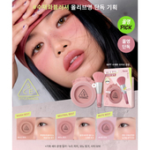 韩国直邮 3CE 单色腮红蜜桃橘裸粉修容膨胀色收缩色女生细腻