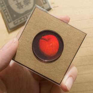 苹果3D立体贺卡全息照片新年平安喜乐挂件摆件送朋友闺蜜小礼物