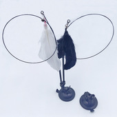 双头强力吸盘可拆卸自粘逗猫棒底部滴胶吸盘猫玩具配件自嗨玩具