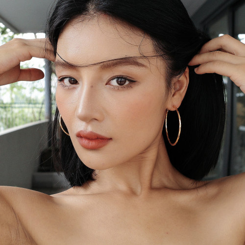 欧美夸张大圈圈耳环女气质轻奢