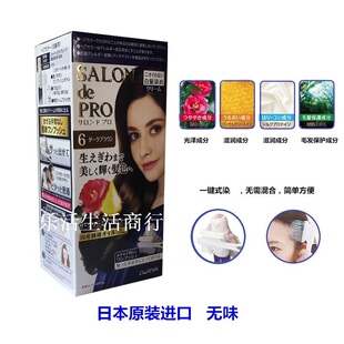 日本SALONdePRO染发剂无味黛莉亚遮盖白发乳膏霜泡泡染流行色25 2