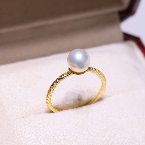 欣韵diy珍珠配件厂家戒指空托