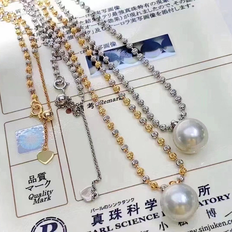 diy银饰配件 S925纯银镭射隔珠分色项链可调节 珍珠吊坠空托配饰,饰品/流行首饰/时尚饰品新,其他DIY饰品配件,淘宝优惠券,粉丝福利购,淘宝优惠卷