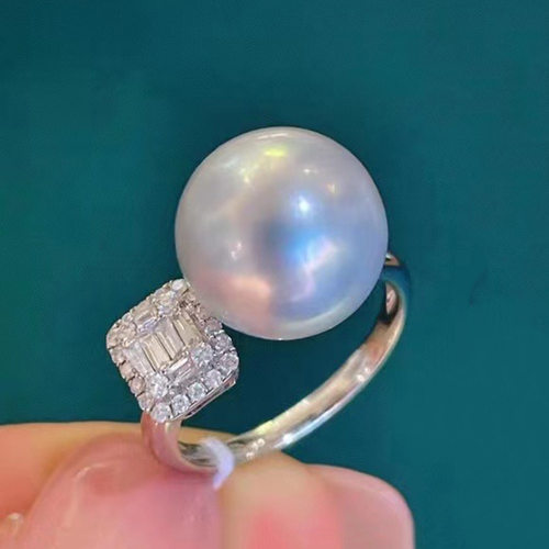 XYZB/欣韵纯银配件珍珠戒指空托