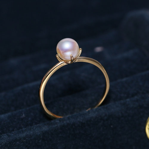 DIY配件S925纯银经典四爪珍珠戒