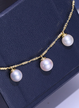 DIY配件S925纯银珍珠吊坠空托